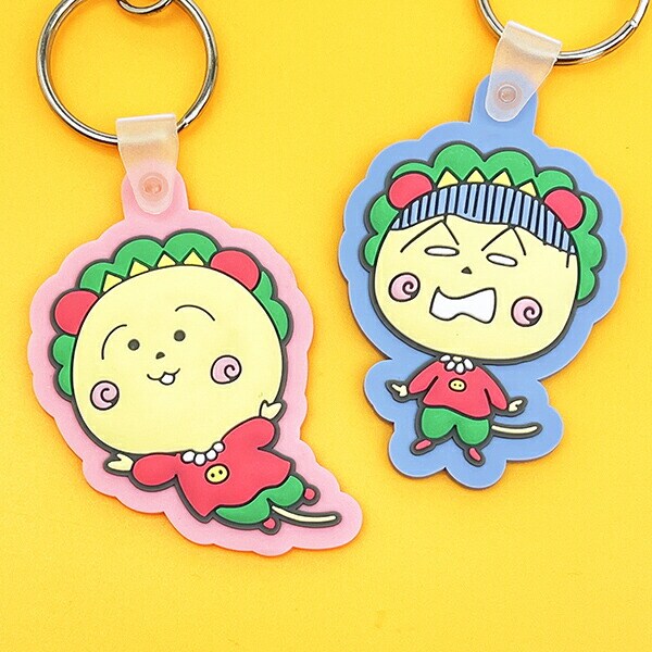 コジコジ ラバーキーホルダー (ガーン) ブルーグレー