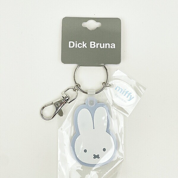 ミッフィー miffy フェイス ラバーキーホルダー ホワイト