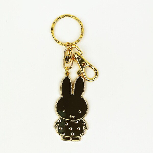 ミッフィー miffy 70th  ドット GOLDキーホルダー
