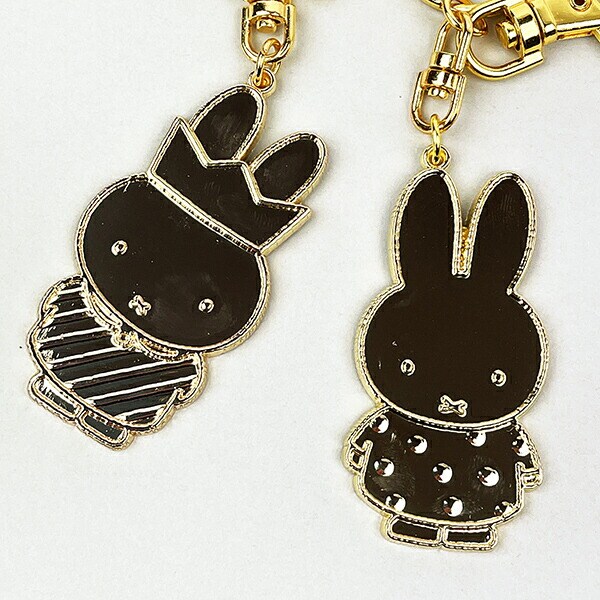 ミッフィー miffy 70th  ドット GOLDキーホルダー