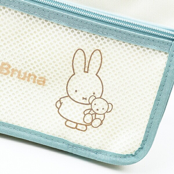 ミッフィー miffy メッシュバッグインバッグ ライトブルー