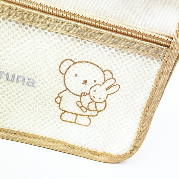 ミッフィー miffy ボリス メッシュバッグインバッグ ベージュ