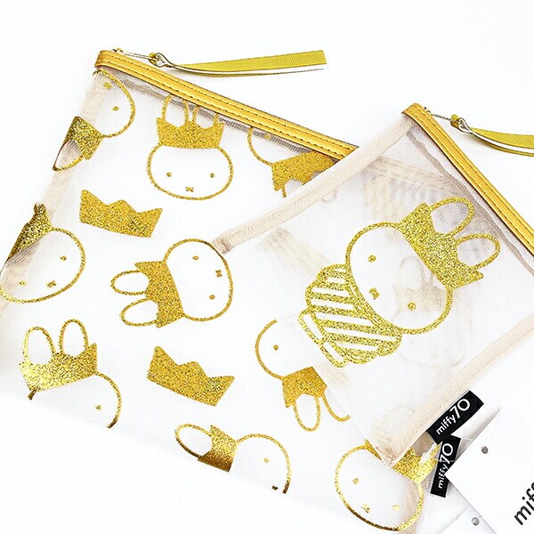 ミッフィー miffy 70th 王冠 メッシュポーチ(S)