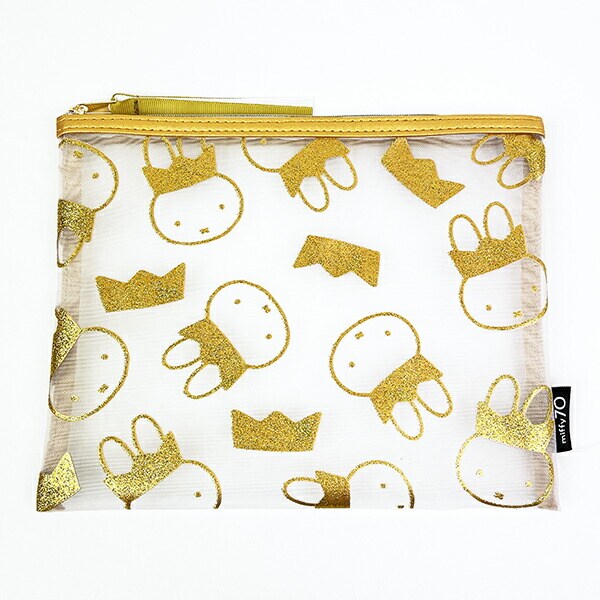 ミッフィー miffy 70th 王冠 メッシュポーチフラット