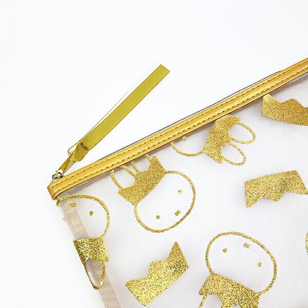 ミッフィー miffy 70th 王冠 メッシュポーチフラット