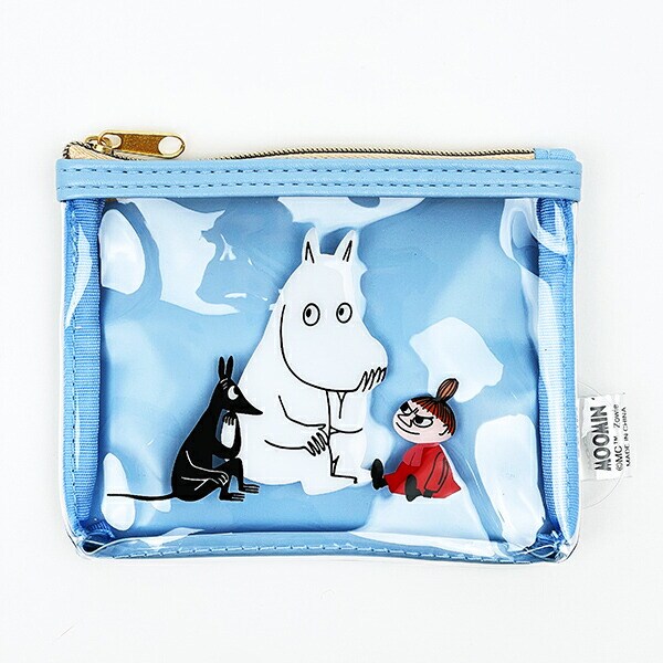 ムーミン PVCポーチ ブルー