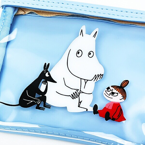 ムーミン PVCポーチ ブルー