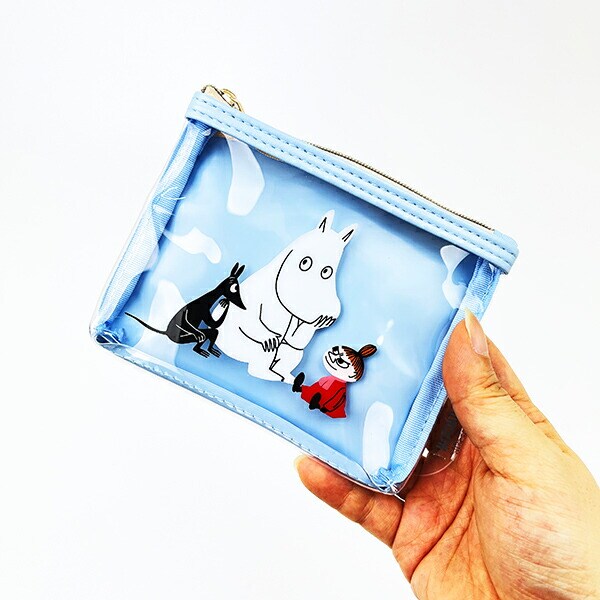 ムーミン PVCポーチ ブルー
