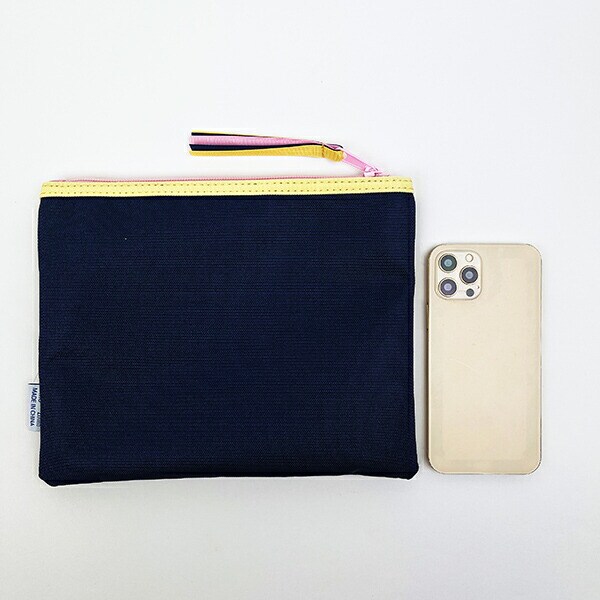 ムーミン ニョロニョロ フラットポーチ ネイビー