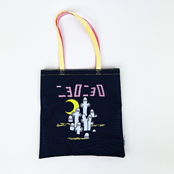 ムーミン ニョロニョロ トートバッグ ネイビー