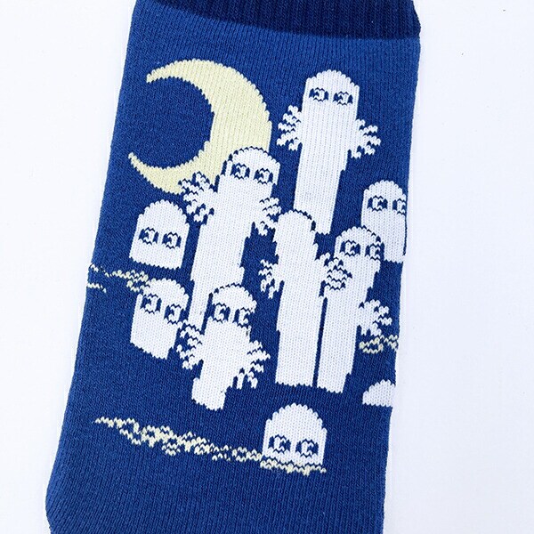 ムーミン ニョロニョロ あれこれポーチ ネイビー