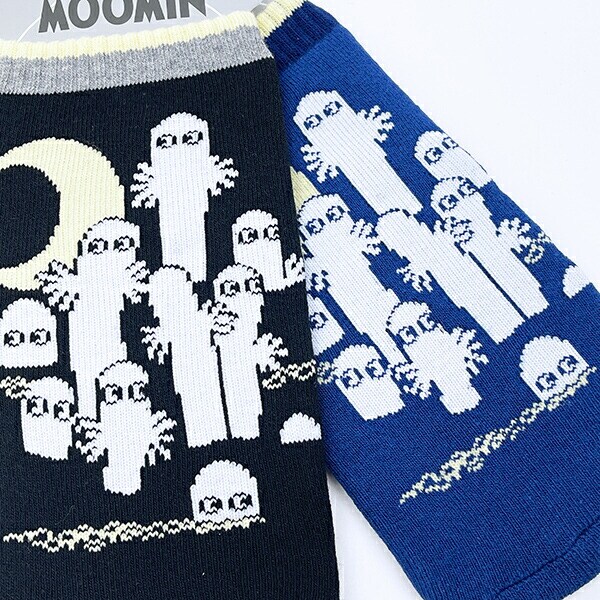 ムーミン ニョロニョロ あれこれポーチ ネイビー