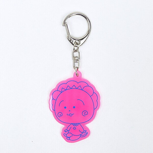 コジコジ アクリルキーホルダー蓄光 (ピンク)