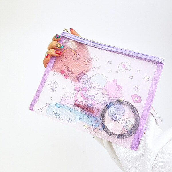 サンリオ キキララ メッシュポーチフラット Sanrio