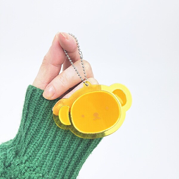 ミッフィー miffy ボリス リフレクターラバーキーホルダー フェイス