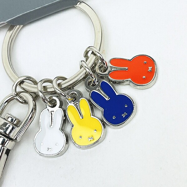 ミッフィー miffy 4連タイニーチャーム キーホルダー カラフル(フェイス)