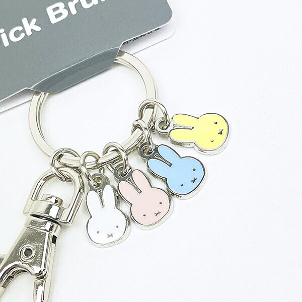 ミッフィー miffy 4連タイニーチャーム キーホルダー パステル(フェイス)