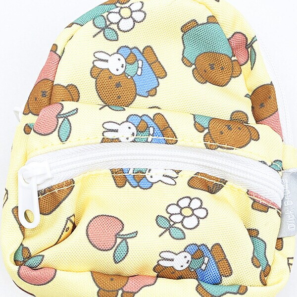 ミッフィー miffy リュック型ポーチ イエロー ぬい活