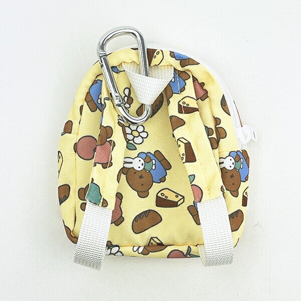 ミッフィー miffy リュック型ポーチ イエロー ぬい活