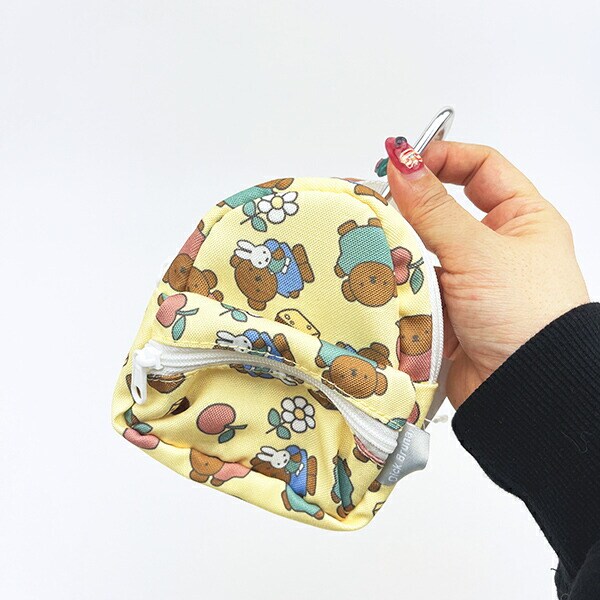 ミッフィー miffy リュック型ポーチ イエロー ぬい活