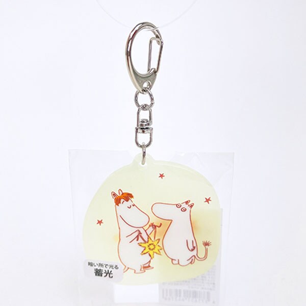 ムーミン 蓄光アクリルキーホルダー COMET イエロー MOOMIN