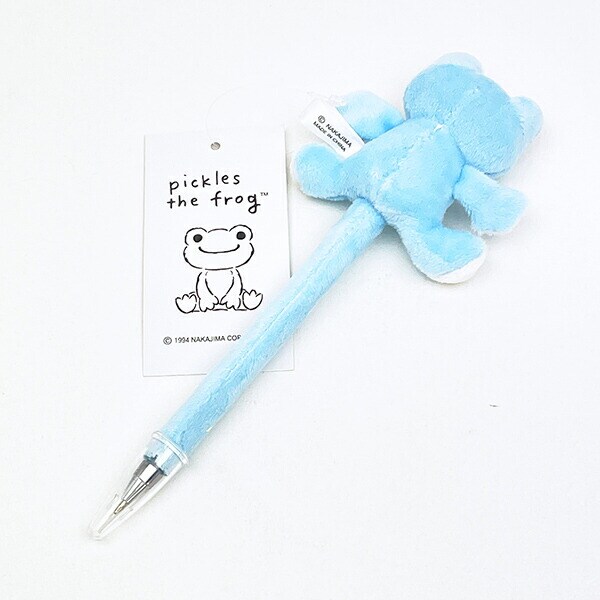 かえるのピクルス マスコットボールペン (ブルー) 文具