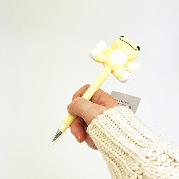 かえるのピクルス マスコットボールペン (イエロー) 文具
