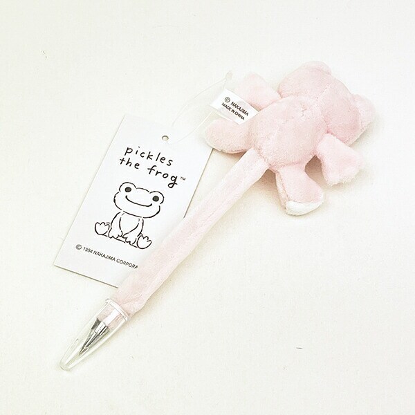 かえるのピクルス マスコットボールペン (ピンク) 文具