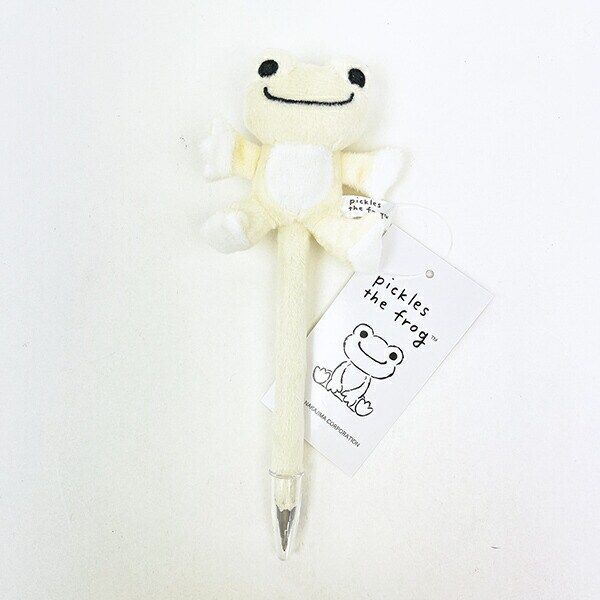 かえるのピクルス マスコットボールペン (アイボリー) 文具