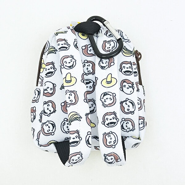 おさるのジョージ  リュック型ポーチ フェイス ホワイト