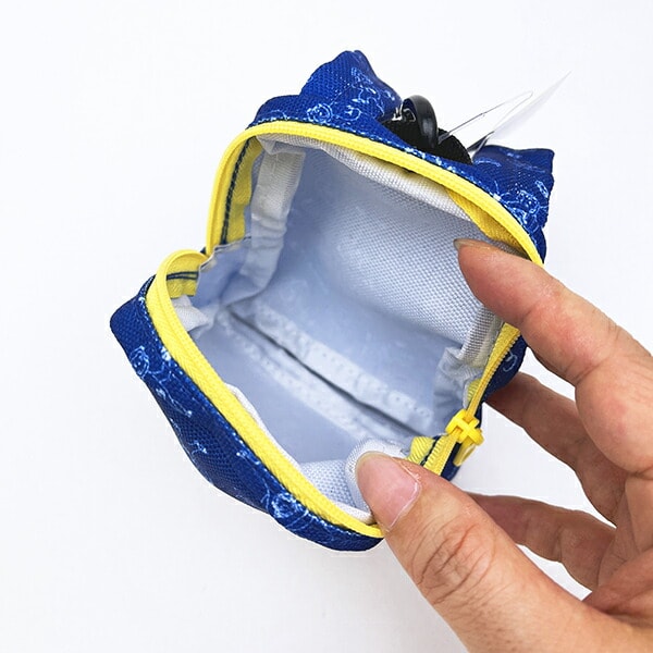 おさるのジョージ  リュック型ポーチ 総柄 ブルー