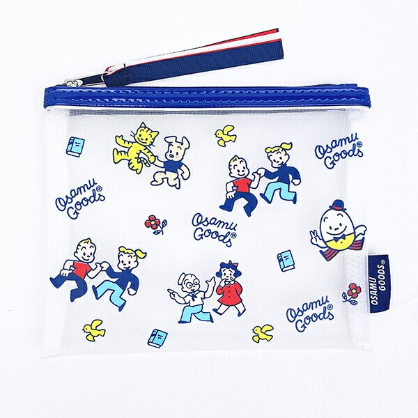 オサムグッズ メッシュポーチ (ブルー) OSAMUGOODS