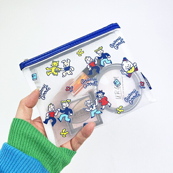 オサムグッズ メッシュポーチ (ブルー) OSAMUGOODS