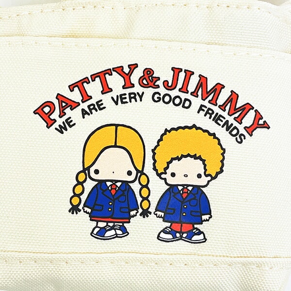 サンリオ パティ＆ジミー ミニトートバッグキーケース (アイボリー) Sanrio