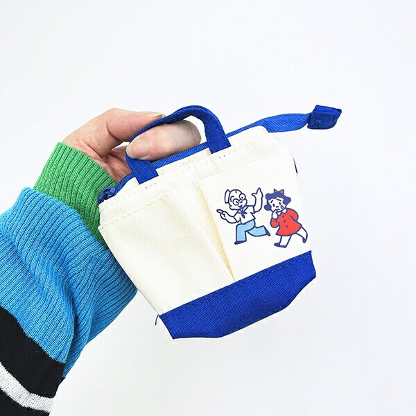 オサムグッズ ベティ＆ジョージー・ポージー ミニトートバッグキーケース (ブルー) OSAMUGOODS