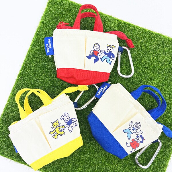 オサムグッズ キャット&ドッグ ミニトートバッグキーケース (イエロー) OSAMUGOODS