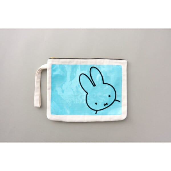 ミッフィー miffy P-BAG クラッチバッグ(ブルー) ポーチ