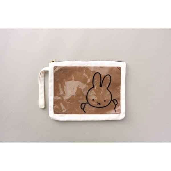 ミッフィー miffy P-BAG クラッチバッグ(グレー) ポーチ