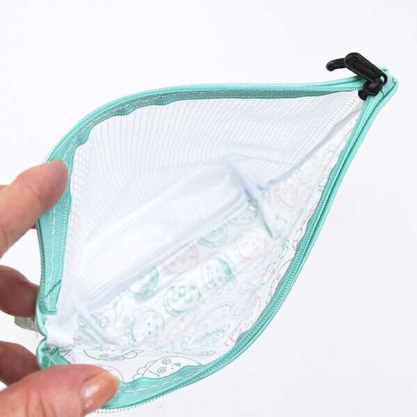 コジコジ 総柄 ターポリンマチ付きポーチ グリーン