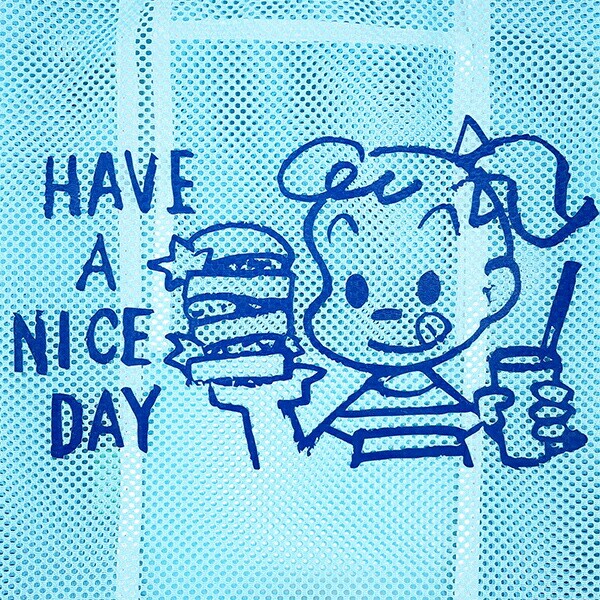 オサムグッズ ジル メッシュバッグ (ブルー) OSAMUGOODS