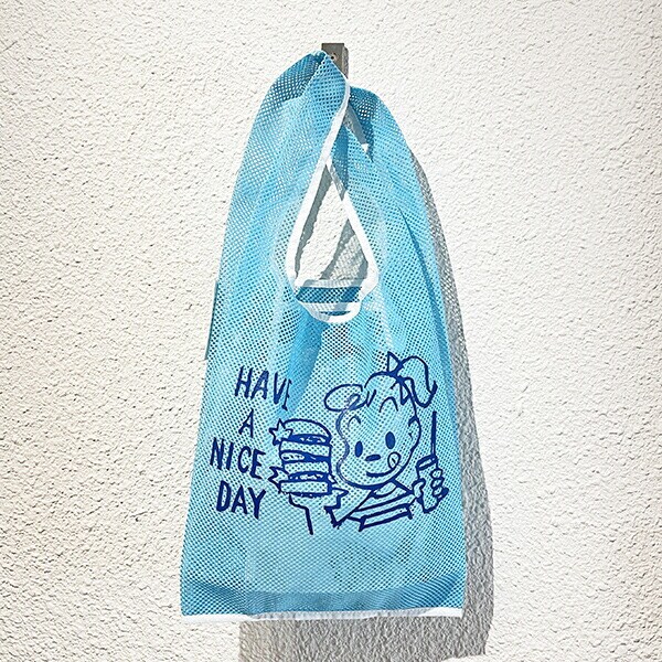 オサムグッズ ジル メッシュバッグ (ブルー) OSAMUGOODS