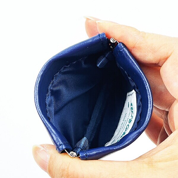 11ぴきのねこ バネポーチ おなかいっぱい （ネイビー） 小銭入れ