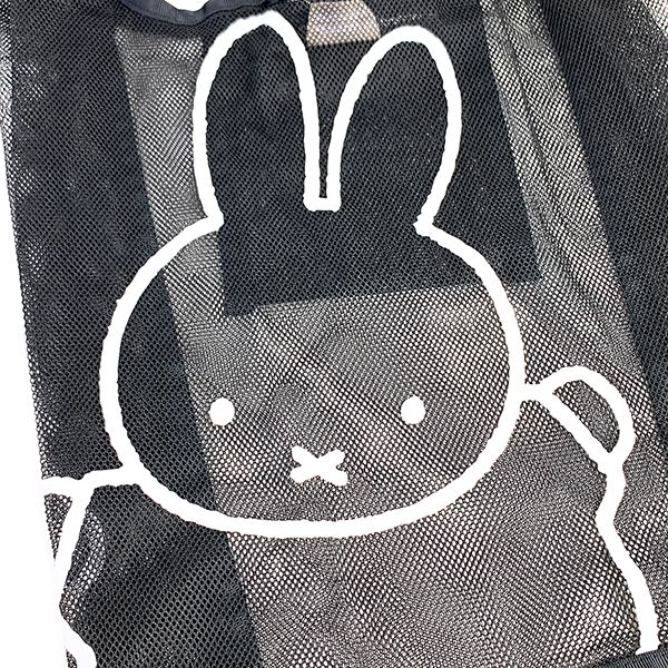 ミッフィー miffy メッシュエコバッグ bk バッグ ブラック