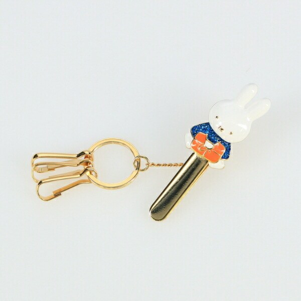 ミッフィー miffy にもつ バッグキークリップ キーホルダー