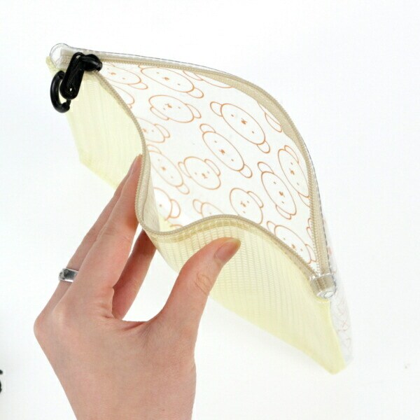 ミッフィー miffy ボリス ターポリンフラットポーチ(イエロー)