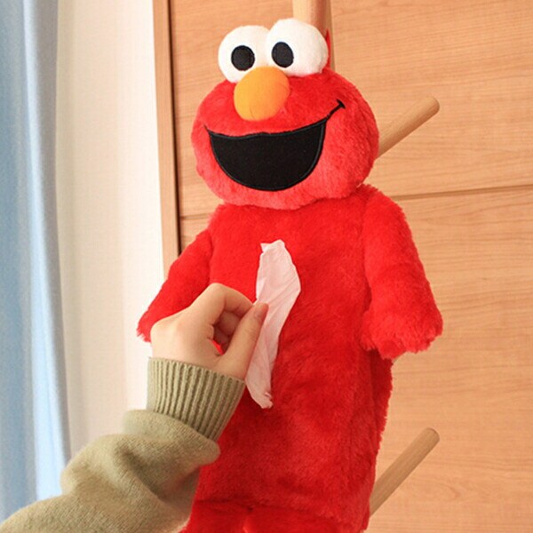 セサミストリート エルモ ティッシュボックスケース