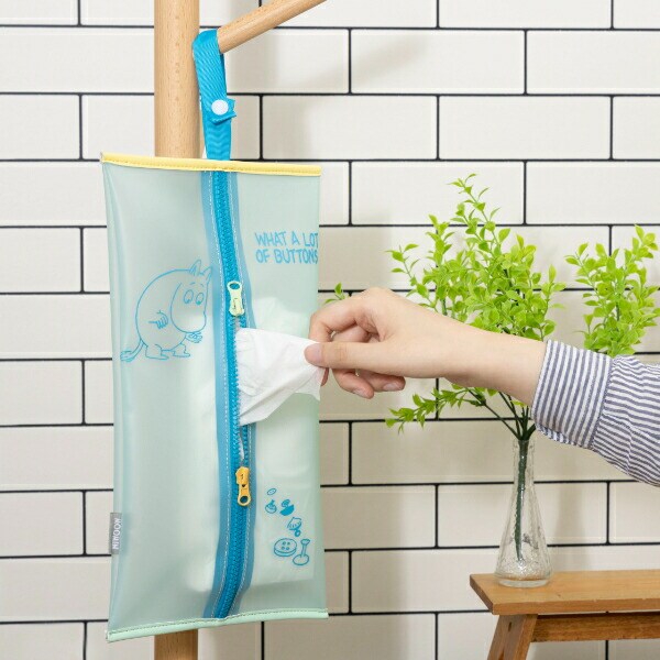 ムーミン ティッシュカバー(ブルー)