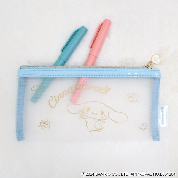 サンリオ シナモロール メッシュポーチスリム シナモン Sanrio