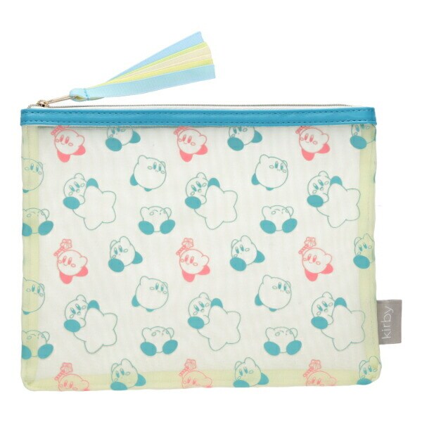 星のカービィ メッシュポーチ フラット(ブルー)