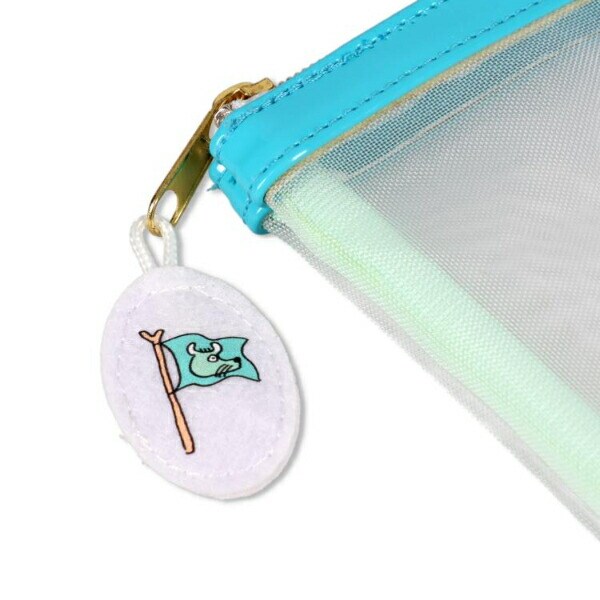 11ぴきのねこ にこにこ メッシュポーチ(ブルー)